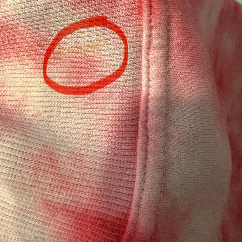 Champion juniors vibrant red tie dye hoodie -M - Picture 3 of 3